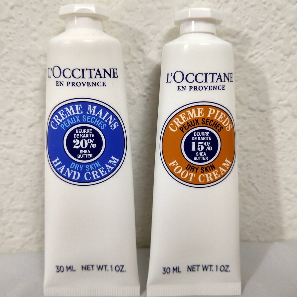 L’Occitane Shea Butter Hand & Foot Cream Set 30ML X 2 NIB